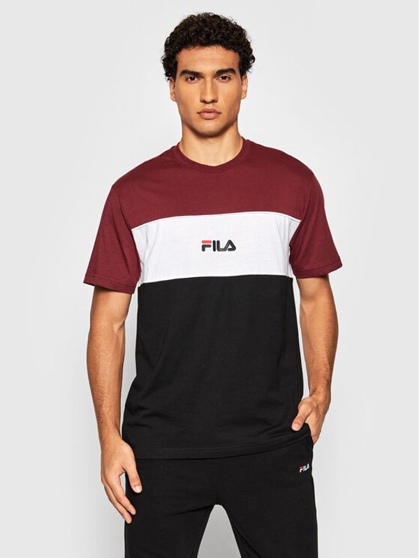 Fila Fila Тишърт Anoki 688468 Черен Regular Fit