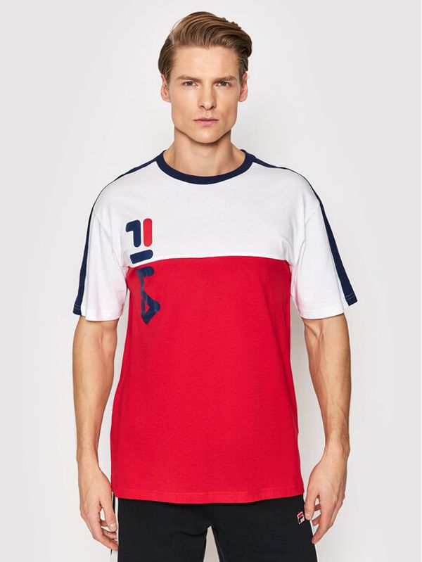 Fila Fila Тишърт Bartin 768990 Червен Loose Fit