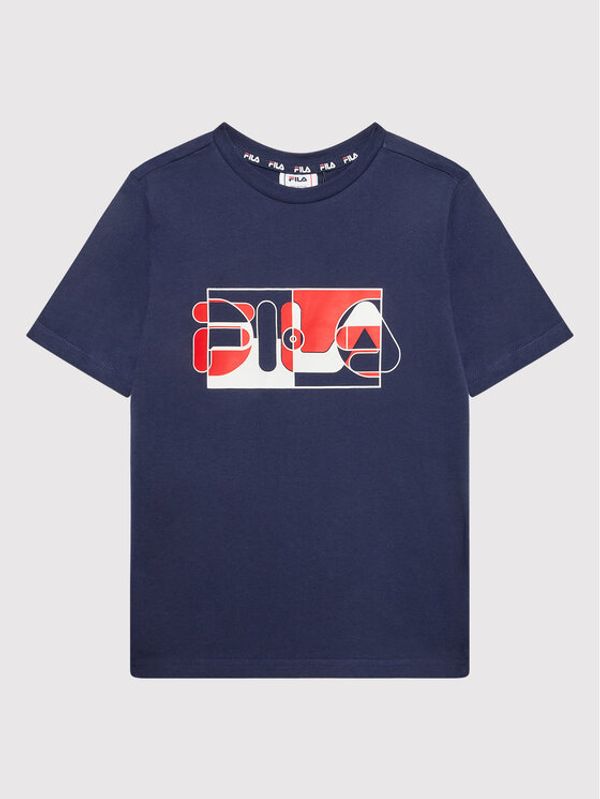Fila Fila Тишърт Berkeley FAT0103 Тъмносин Regular Fit