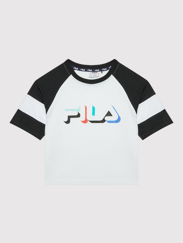 Fila Fila Тишърт Bodo FAT0089 Бял Regular Fit