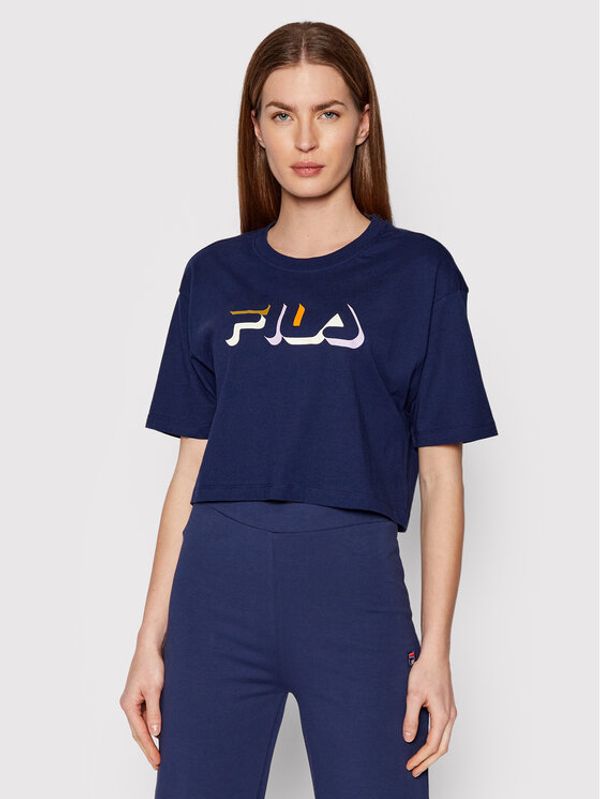 Fila Fila Тишърт Boituva 768497 Тъмносин Relaxed Fit