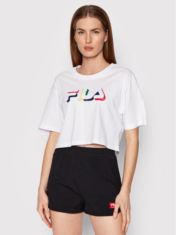 Fila Fila Тишърт Boituva 768993 Бял Relaxed Fit