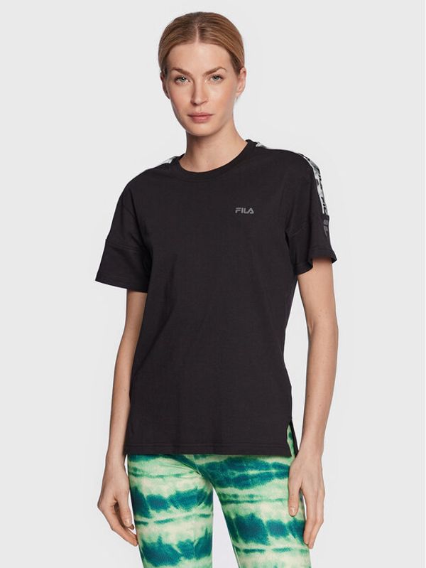 Fila Fila Тишърт Bonfol FAW0288 Черен Regular Fit