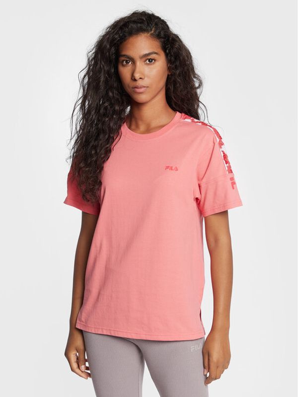 Fila Fila Тишърт Bonfol FAW0288 Розов Regular Fit