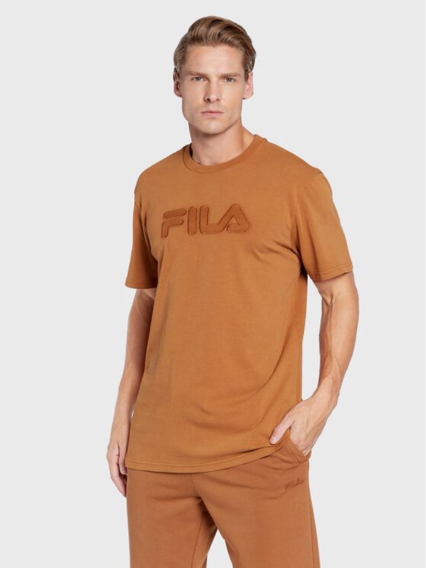 Fila Fila Тишърт Buek FAM0279 Кафяв Regular Fit