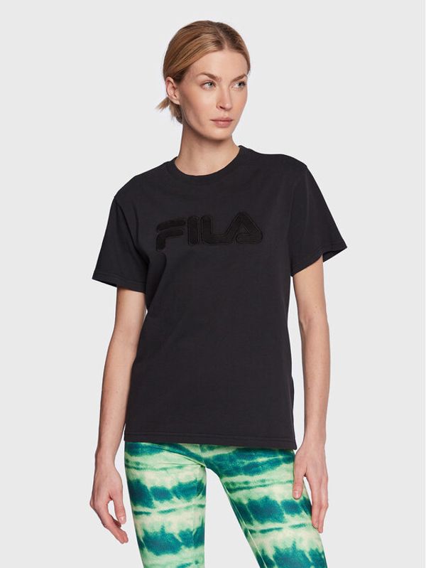 Fila Fila Тишърт Buek FAW0407 Черен Regular Fit