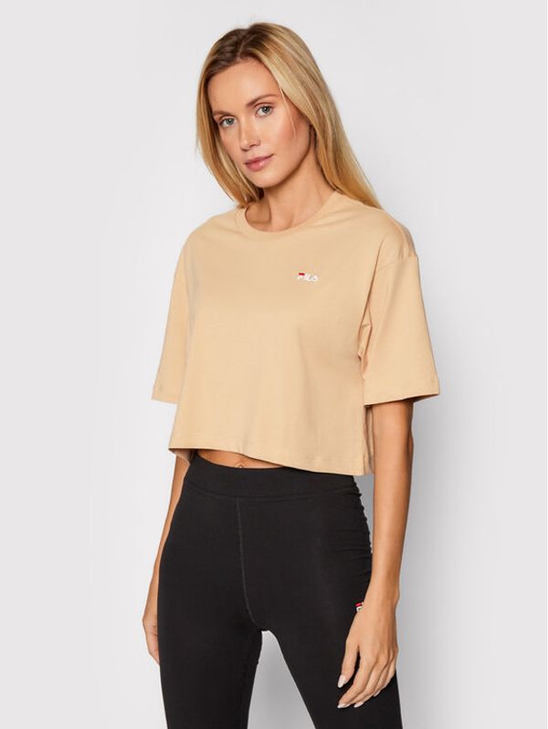 Fila Fila Тишърт Ellasyn 688929 Бежов Relaxed Fit