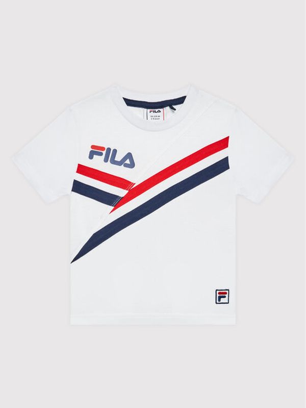 Fila Fila Тишърт FAK0084 Бял Regular Fit