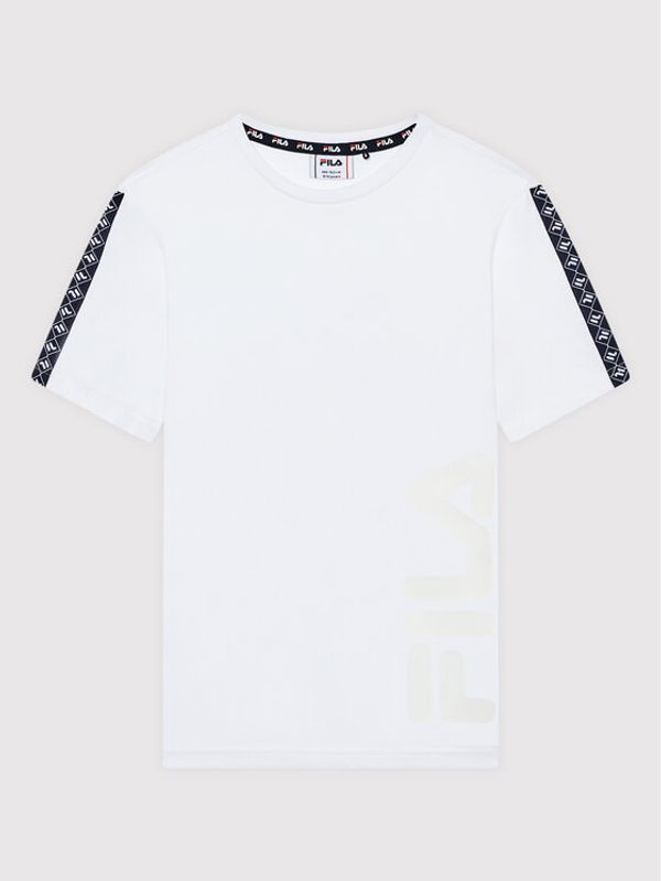 Fila Fila Тишърт Levi 689070 Бял Regular Fit