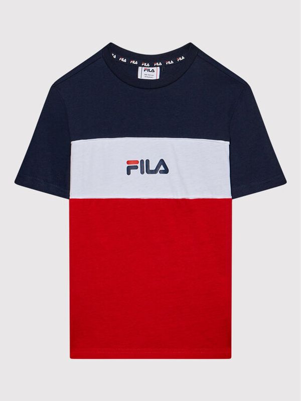 Fila Fila Тишърт Mika 688759 Тъмносин Regular Fit