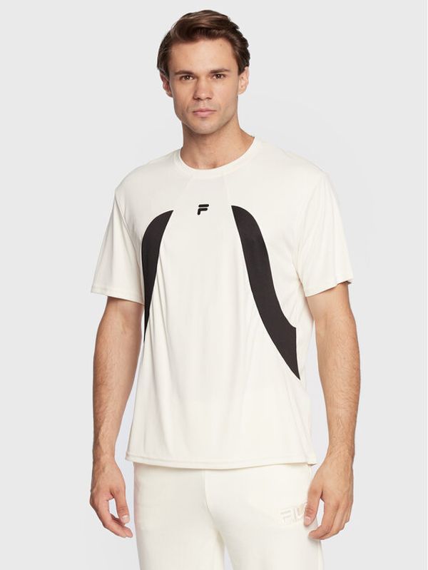 Fila Fila Тишърт Rhodos FAM0125 Бежов Regular Fit