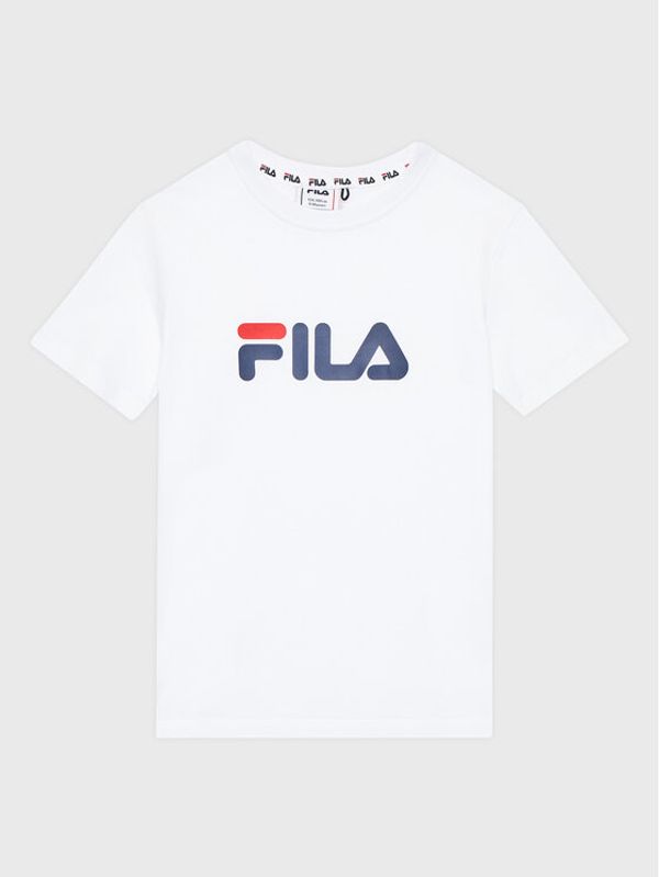 Fila Fila Тишърт Solberg FAT0109 Бял Regular Fit