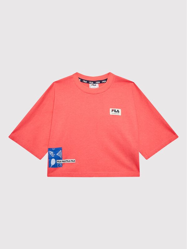 Fila Fila Тишърт Taipeh FAT0005 Оранжев Cropped Fit