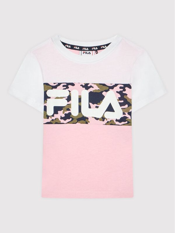 Fila Fila Тишърт Thea Aop 689074 Розов Regular Fit