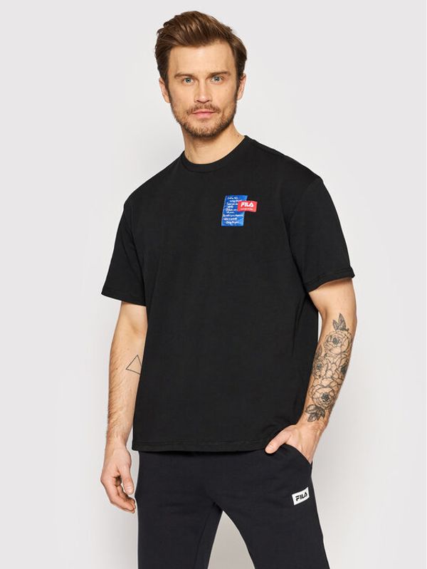 Fila Fila Тишърт Trabzon FAM0005 Черен Regular Fit