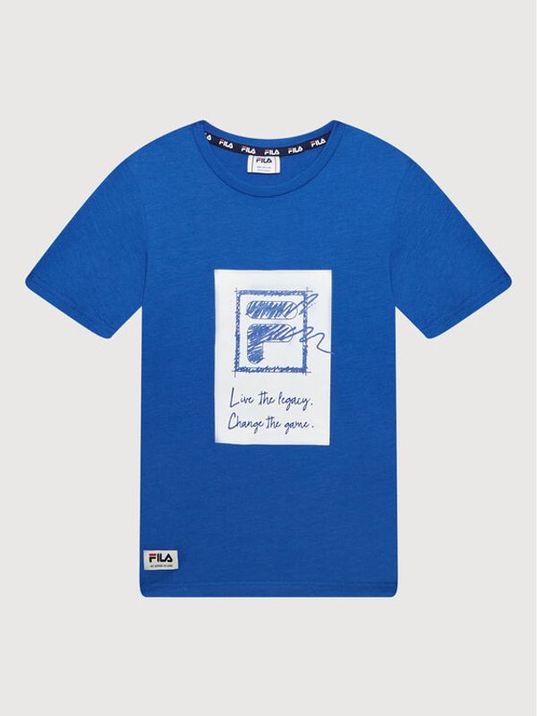Fila Fila Тишърт Trendelburg FAT0038 Син Regular Fit