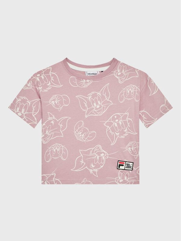 Fila Fila Тишърт Tver 771170 Розов Relaxed Fit