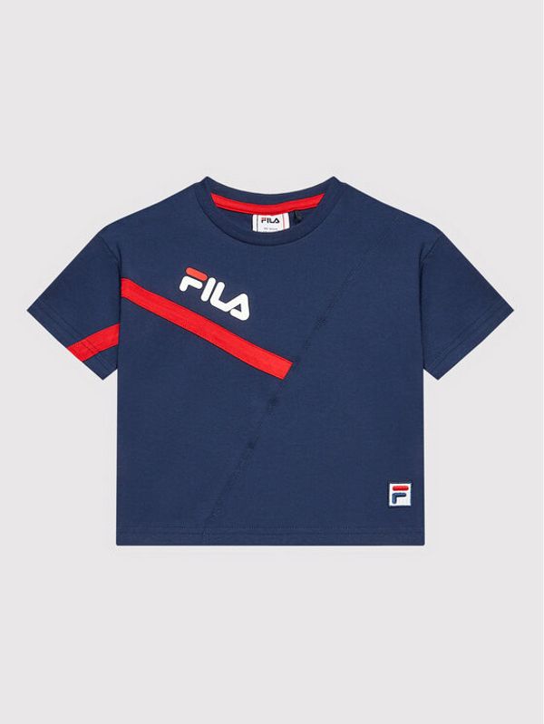 Fila Fila Тишърт Zenica Wide FAK0088 Тъмносин Regular Fit