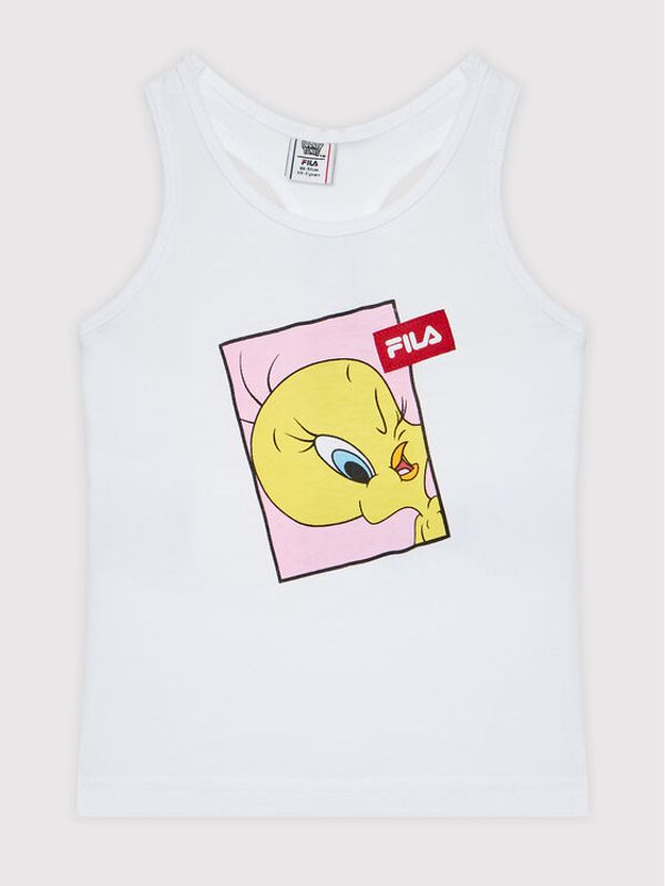 Fila Fila топ Lachen FAK0023 Бял Regular Fit
