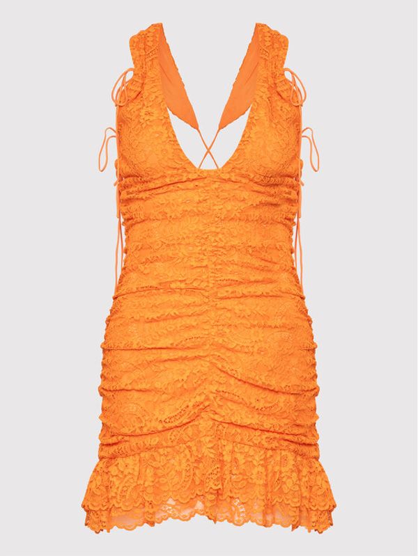 For Love & Lemons For Love & Lemons Коктейлна рокля Jamie CD2681 Оранжев Regular Fit