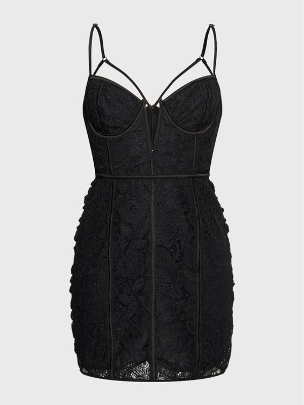 For Love & Lemons For Love & Lemons Коктейлна рокля Julia CD2746 Черен Slim Fit