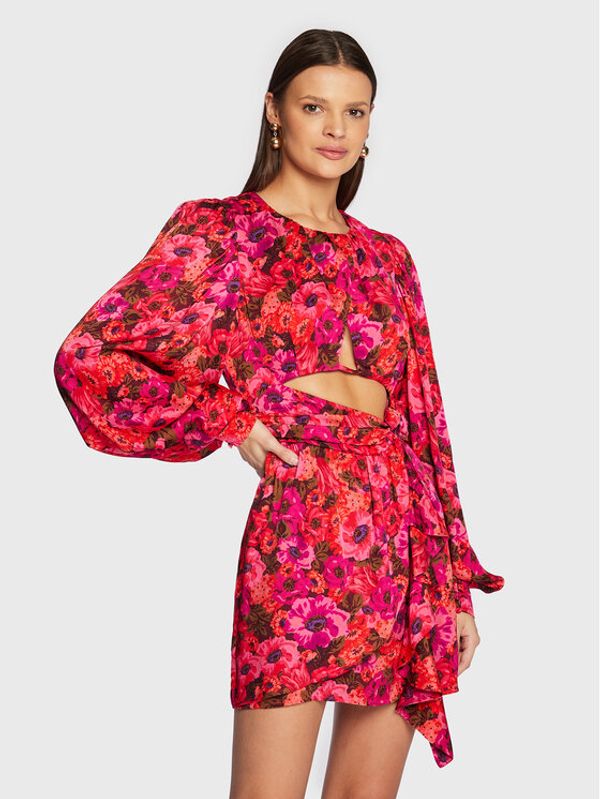 For Love & Lemons For Love & Lemons Коктейлна рокля Lauren CD2796 Розов Regular Fit