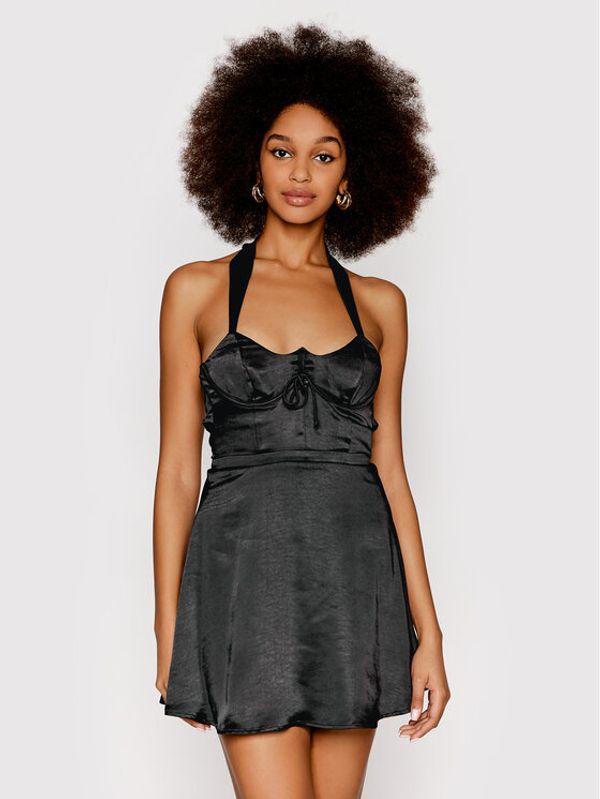 For Love & Lemons For Love & Lemons Коктейлна рокля Taliah CD2479 Черен Regular Fit