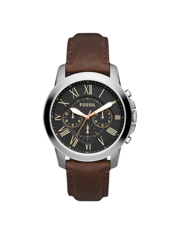 Fossil Fossil Часовник Grant FS4813 Кафяв