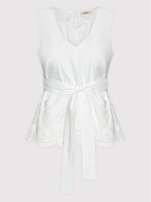 Fracomina Fracomina Блуза FR22ST2002W400R1 Бял Regular Fit