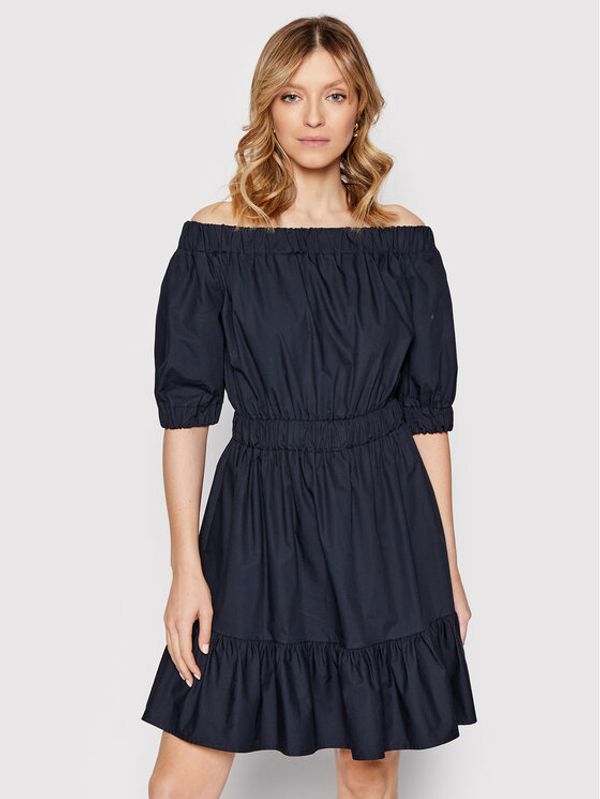 Fracomina Fracomina Ежедневна рокля FR22SD1025W40001 Тъмносин Regular Fit