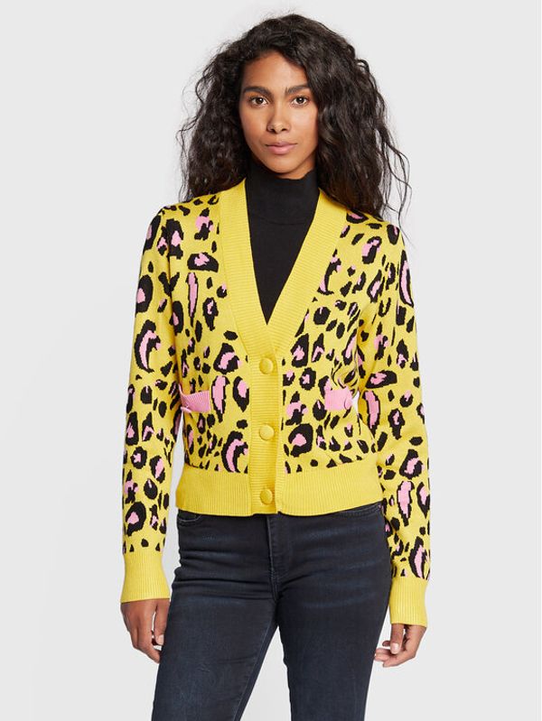 Fracomina Fracomina Кардиган FR22WT8014K414F8 Жълт Regular Fit