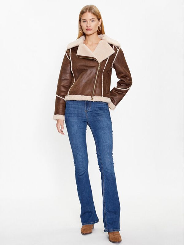 Fracomina Fracomina Кожух FS23WC1001O44601 Кафяв Regular Fit