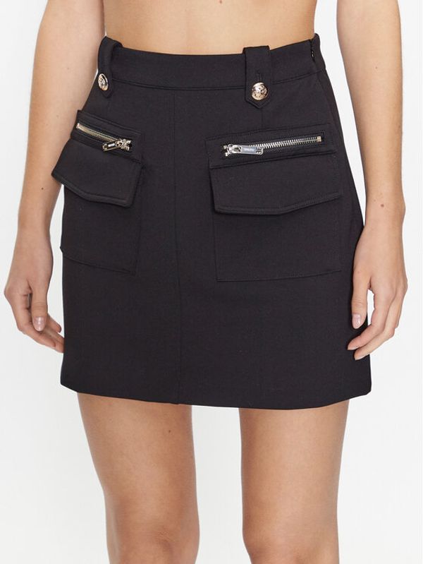 Fracomina Fracomina Мини пола FR23WG1001W63601 Черен Regular Fit