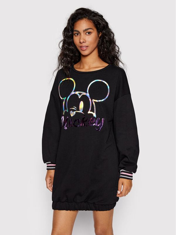 Fracomina Fracomina Плетена рокля FD22SD6052F409N5 Черен Over Fit