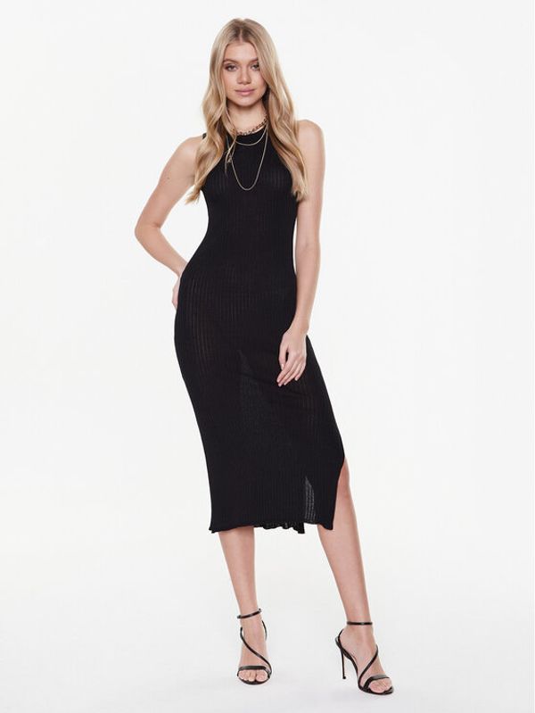 Fracomina Fracomina Плетена рокля FJ23SD5002K41401 Черен Slim Fit