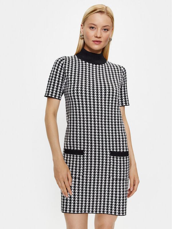 Fracomina Fracomina Плетена рокля FR23WD5005K502F8 Черен Slim Fit