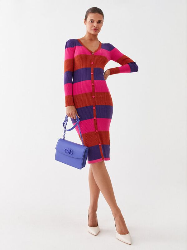 Fracomina Fracomina Плетена рокля FS23WD5003K462Q7 Цветен Slim Fit