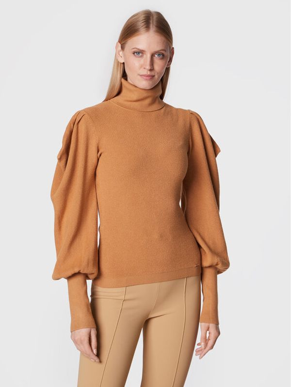 Fracomina Fracomina Поло FR22WT7022K45901 Кафяв Regular Fit