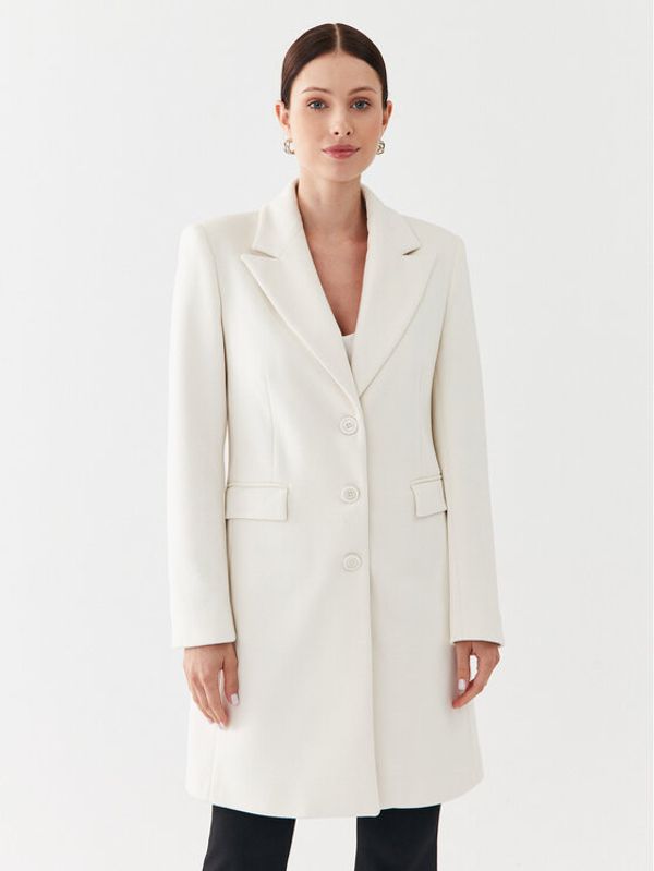 Fracomina Fracomina Преходно палто FR23WC1010W56201 Екрю Regular Fit