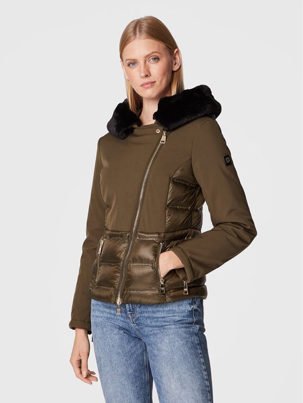 Fracomina Fracomina Преходно яке FP22WC3008O42901 Зелен Slim Fit