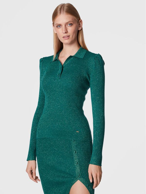 Fracomina Fracomina Пуловер FR22WT7024K459Q7 Зелен Slim Fit