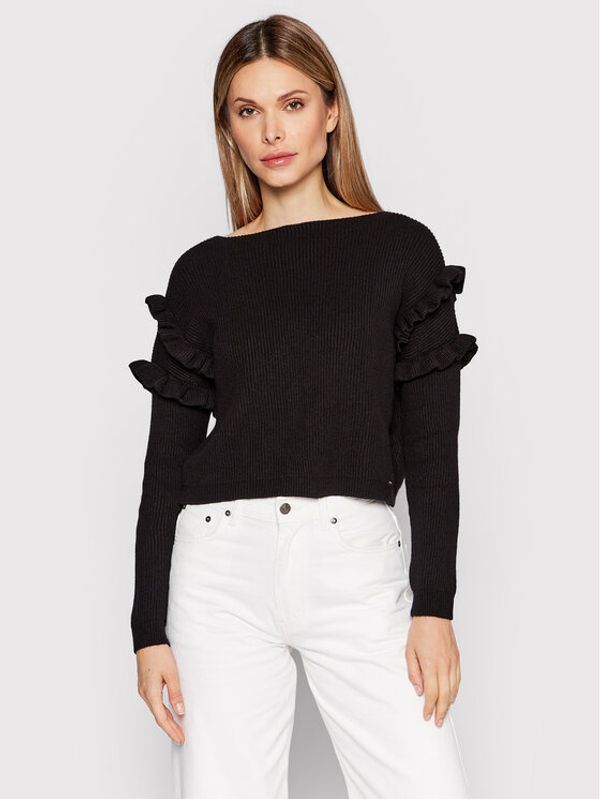 Fracomina Fracomina Пуловер FR22WT7045K42001 Черен Regular Fit