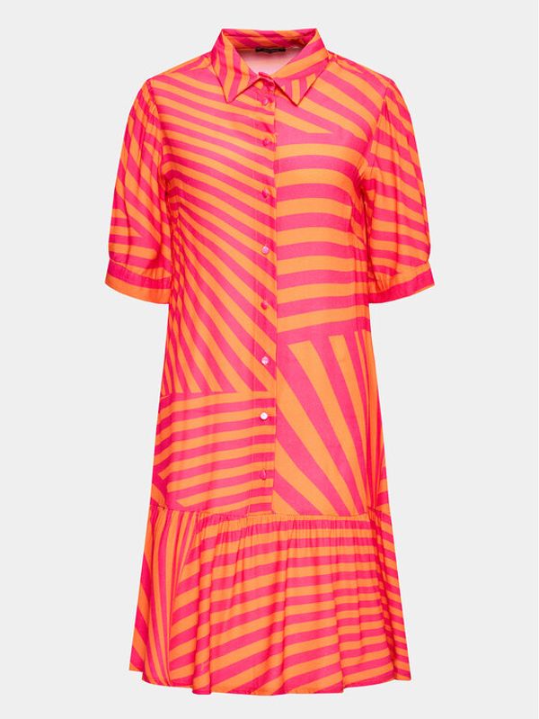 Fracomina Fracomina Рокля тип риза FS23SD1030W422N4 Оранжев Regular Fit