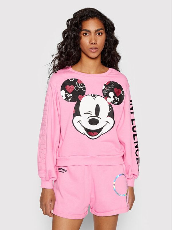 Fracomina Fracomina Суитшърт FD22ST9052F409N5 Розов Over Fit