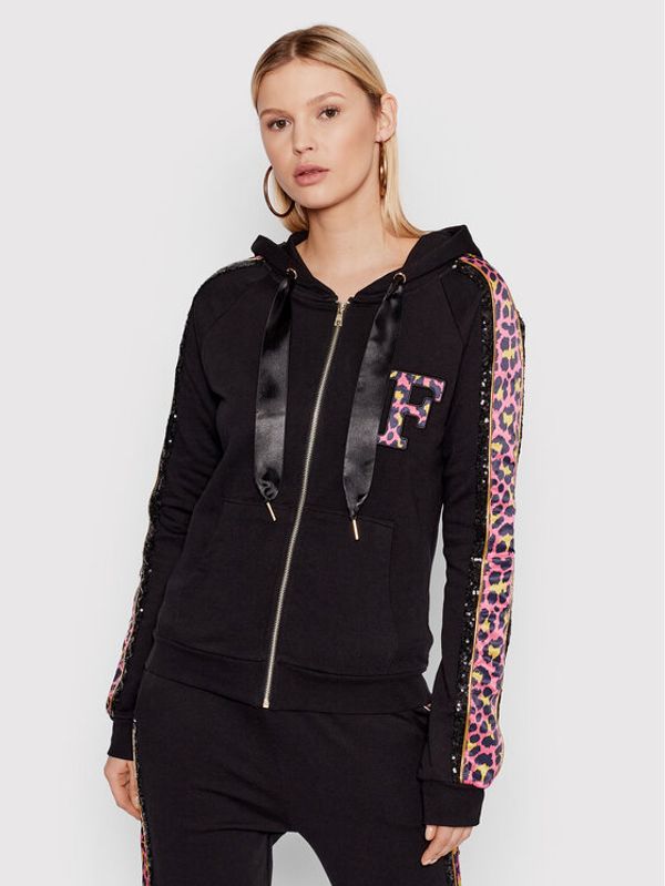 Fracomina Fracomina Суитшърт FR22ST9008F43001 Черен Regular Fit