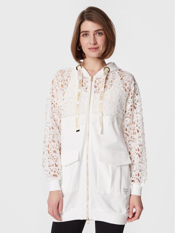 Fracomina Fracomina Суитшърт FR23ST9008F401G1 Бял Relaxed Fit