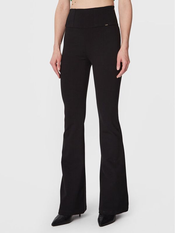 Fracomina Fracomina Текстилни панталони FR23SVA007W49701 Черен Regular Fit