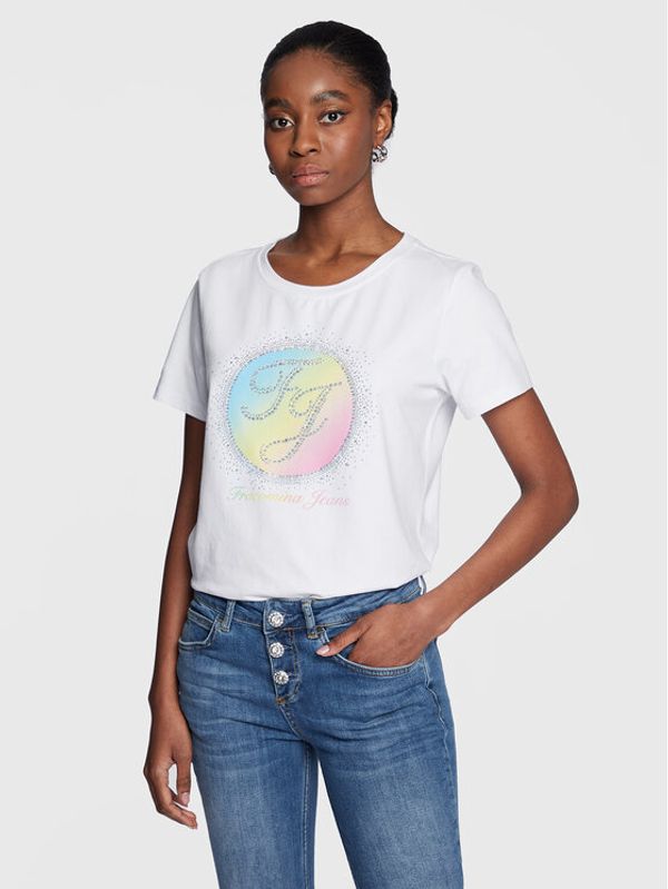 Fracomina Fracomina Тишърт FP23ST3003J401N5 Бял Regular Fit