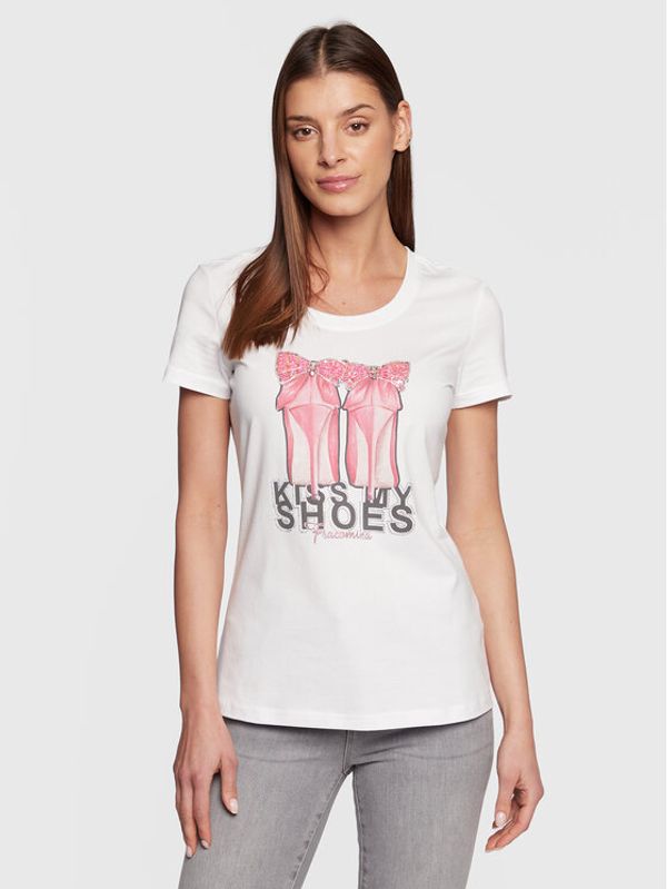 Fracomina Fracomina Тишърт FR23ST3014J40109 Бял Regular Fit