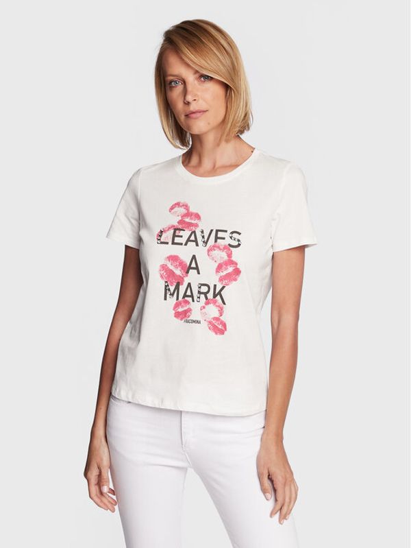 Fracomina Fracomina Тишърт FS23ST3006J400N5 Бял Regular Fit